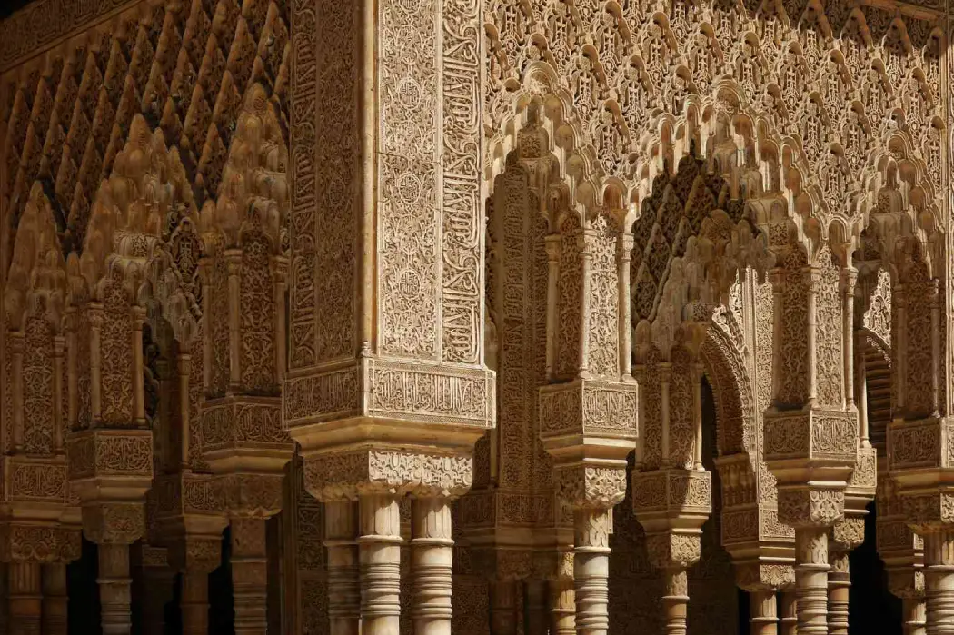 Detailed architectural design of Comares Palace