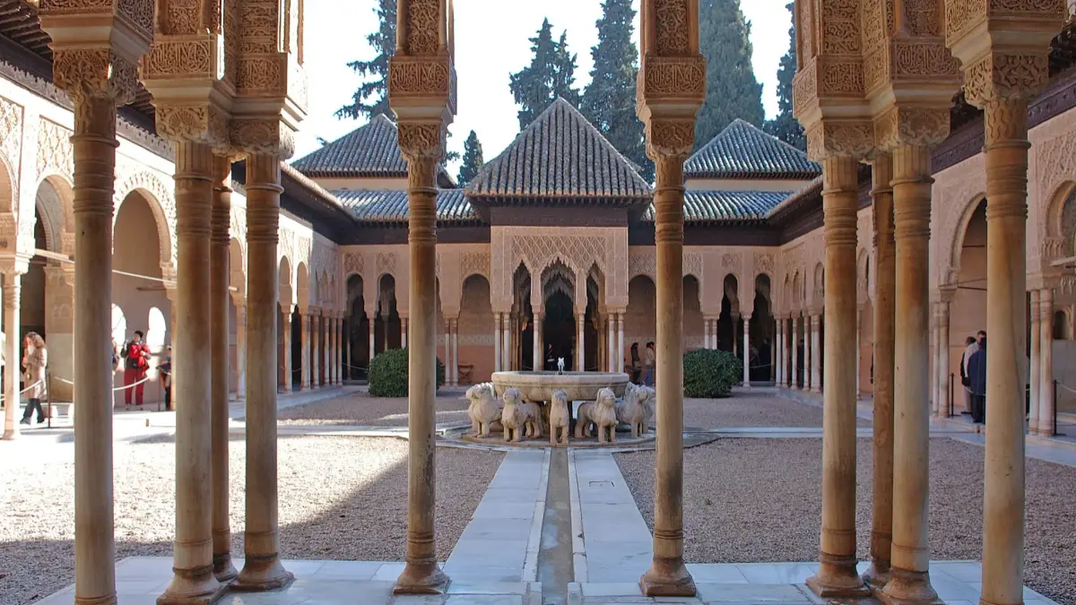 The Court of the Lions inside the Nasrid Palaces