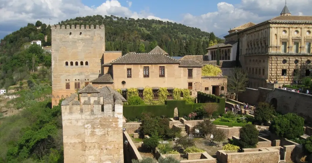 towers inside the Alhambra Palace