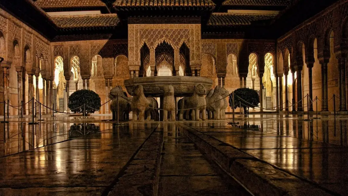 The Palace of the Lions in Alhambra